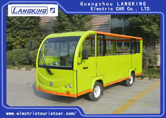 چین اتوبوس توریستی سبز با تورهای نیمه بسته / اتوبوس گشتهای الکتریکی تامین کننده
