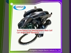 سیستم فرمان خودروهای توریستی الکتریکی ماشین گلف سیاه مقاومت به فرکانس