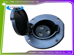 سوکت شارژ دایره ای سیاه قطعات اتوبوس تور