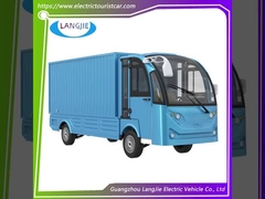 کالسکه حمل و نقل دو نفره 72 ولتری کالسکه حمل و نقل برقی سفید با جعبه بزرگ برای کارخانه