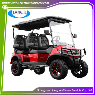 قیمت خوب ماشين هاي شکار برقي لوکس با تاييد CE 4 نفره گلف کارت 48 ولت کنترل کننده براي فرودگاه پارک آنلاین