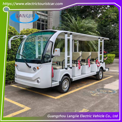 قیمت خوب 14 صندلی اتوبوس برق شهری جدید موتور AC 72V وسایل نقلیه مسافرتی برق برای پارک آنلاین