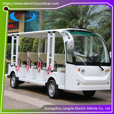 قیمت خوب مد 14 نفر وسایل نقلیه توریستی الکتریکی ACmotor اتوبوس توریستی الکتریکی7.5KW برای هتل آنلاین