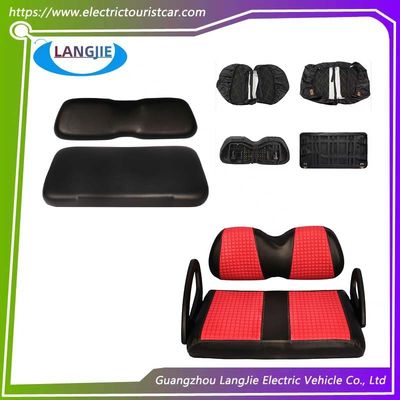 قیمت خوب کلوپ اتومبیل گلف اتومبیل کلوپ اتومبیل پیشینه پوشش چرم قرمز برای صندلی های جلو و عقب آنلاین