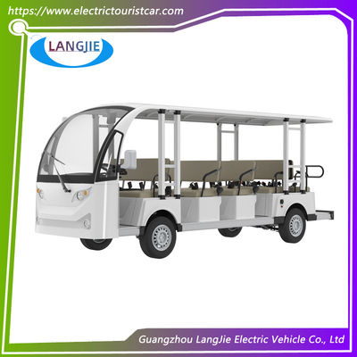 قیمت خوب اتومبیل اتوبوس الکتریکی 72 ولت موتور AC 14 مسافر اتومبیل توریستی الکتریکی برای دانشگاه آنلاین