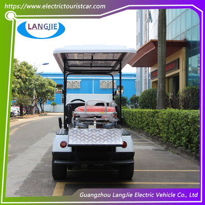 قیمت خوب 2 صندلی + 1 تخت مسافرتی متعدد آمبولانس الکتریکی 48 ولت موتور AC برای پارک آنلاین