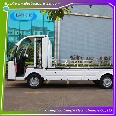 قیمت خوب 72V 7.5KW AC Motor Electric Luggage Cart With Cargo Box And 2 Seater Golf Cart سفید برای هتل آنلاین