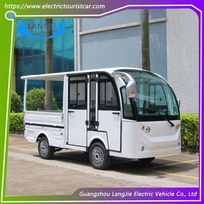 قیمت خوب فرودگاه ماشين باربري الکتريکي 5 صندلي ماشين الکتريکي 48 ولت موتور AC با سقف پارک آنلاین