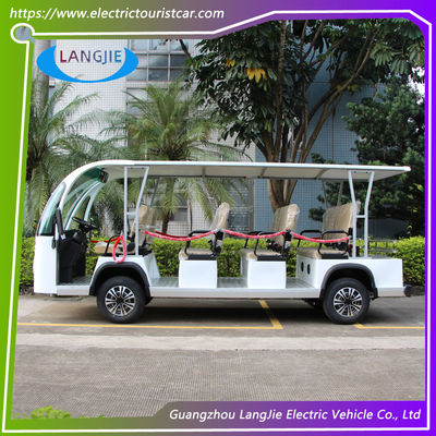 قیمت خوب خودروهای توریستی الکتریکی 11 صندلی اتومبیل گلف الکتریکی با کنترل AC برای پارک آنلاین