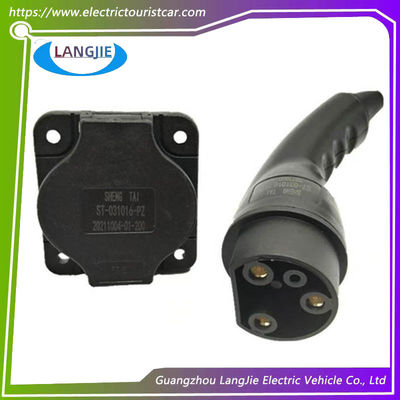 قیمت خوب دوشاخه و پریز شارژ خودروی گردشگری چهار چرخ LVTONG کابل شارژ خودروی گلف 0-220 ولت جهانی آنلاین