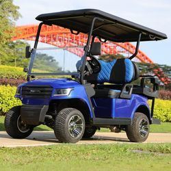قیمت خوب 48V Battery Operated Luxury 4 Seaters Electric Golf Cart With 80-100km Range آنلاین