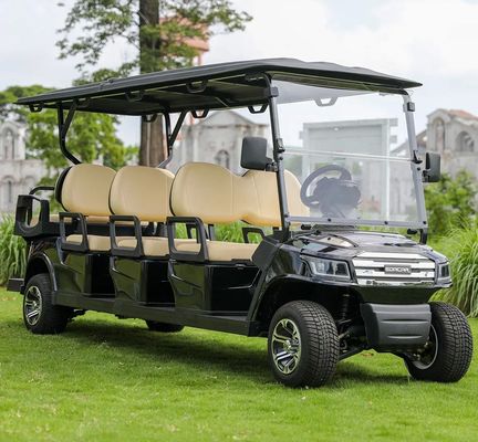 قیمت خوب 8 Seats Electric Golf Cart With 48V Battery And 30% Gradeability For Golf Courses And Tourist Resorts آنلاین