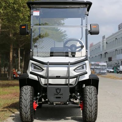قیمت خوب 4 Seats Electric Golf Cart With Cargo Box 48V Maintenance-Free Battery And High-Strength Chassis آنلاین