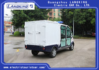 4 Seats Electric Luggage Cart / 48V 4kW DC Motor Driven Battery Powered Carry Van