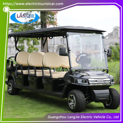 OEM 8 صندلی ماشین گلف الکتریکی بدون تعمیر و نگهداری باتری AC Motor Golf Buggy برای فرودگاه