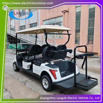 چهار صندلی اتومبیل الکتریکی AC کلوپ گلف کارت با چراغ های جلو و چراغ های عقب برای پارک