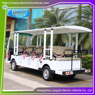 14 صندلی اتومبیل های الکتریکی کم سرعت AC 72V 7.5KW 4 چرخ اتومبیل گلف الکتریکی