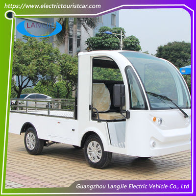 اتومبیل تحویل برق دو صندلی سفید AC 48V وسایل نقلیه الکتریکی برای کارخانه