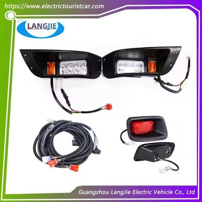 کیت نورپردازی لود گلف کارت Ezgo TXT با چراغ های جلو و لوازم جانبی چراغ های عقب