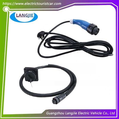 پلاگین شارژر EXCAR و سوکت اتصال 220 ولت قطعات گلف کارت