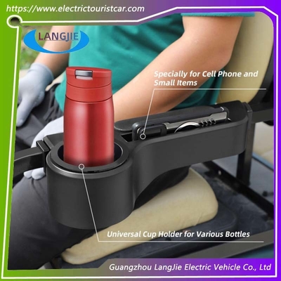 کیت صندلی عقب گلف کارت یونیورسال EZGO، دسته دار، مشکی، جا لیوانی، جداشونده برای تمیز کردن آسان